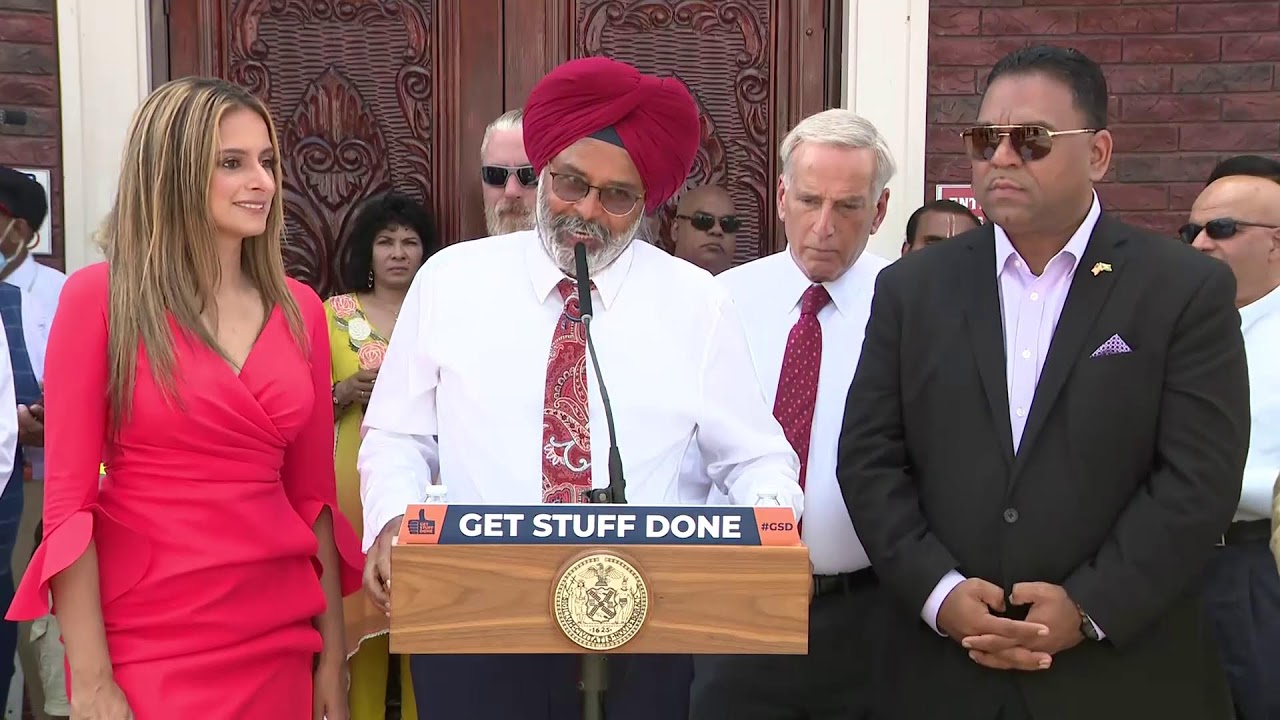 Mayor Eric Adams and  Assemblymember Jenifer Rajkumar Address Community Safety Issue