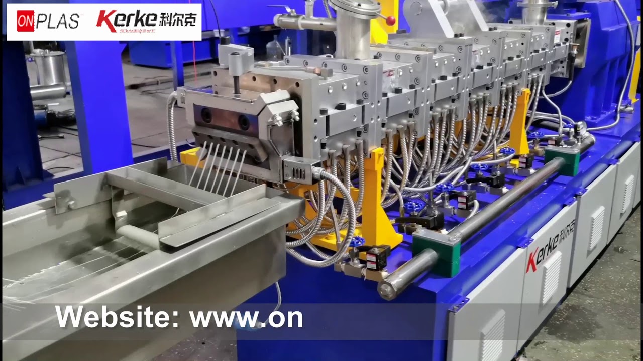 Clam-shell Barrel Twin Screw Extruder for Color Masterbatch