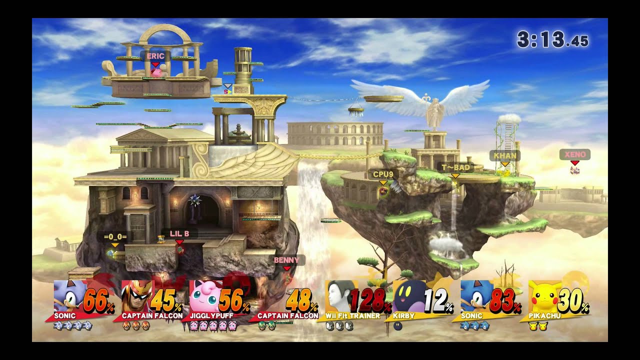 4v4 Capture the Flag in Super Smash Bros. for Wii U