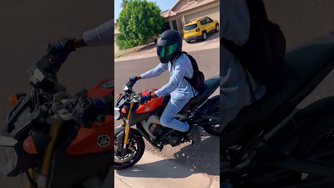 Yamaha FZ09 slow coast gear clear