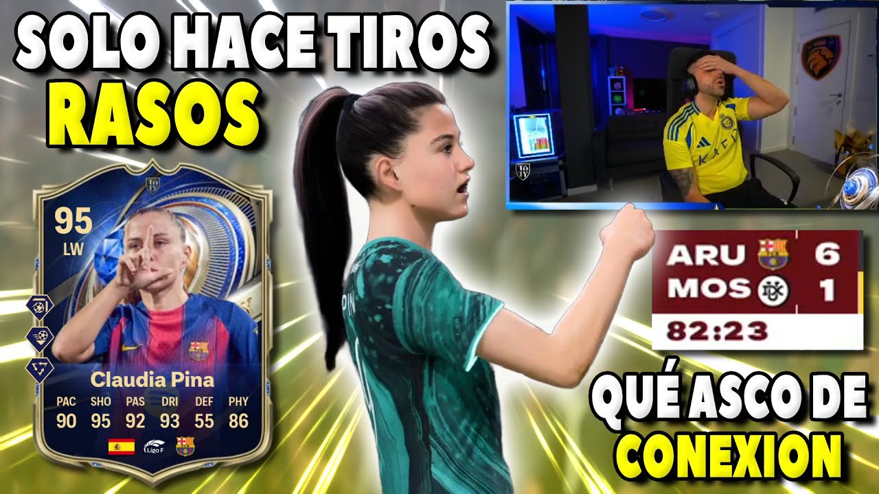 DjMaRiiO PIERDE por GOLEADA 6-1 VS RIVAL del BARCA con CLAUDIA PINA TOTY | Lloros y Enfados FC 26