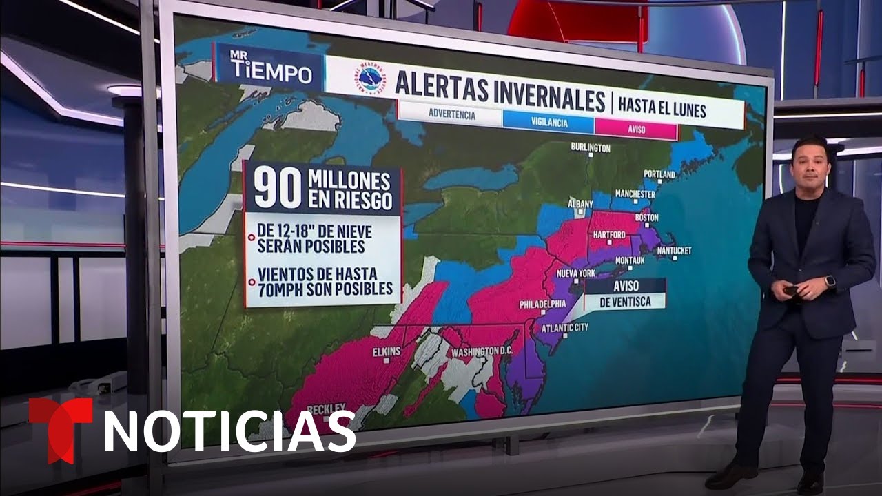 El frío, la nieve y las ventiscas ponen bajo alerta a 90 millones de personas en Estados Unidos