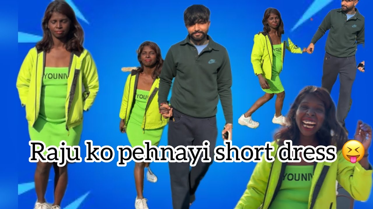 Raju ne pehni shoti dress 😳 👗 || raju di paida hui washroom mein 😂|| raju|| Harman gill || parnaj