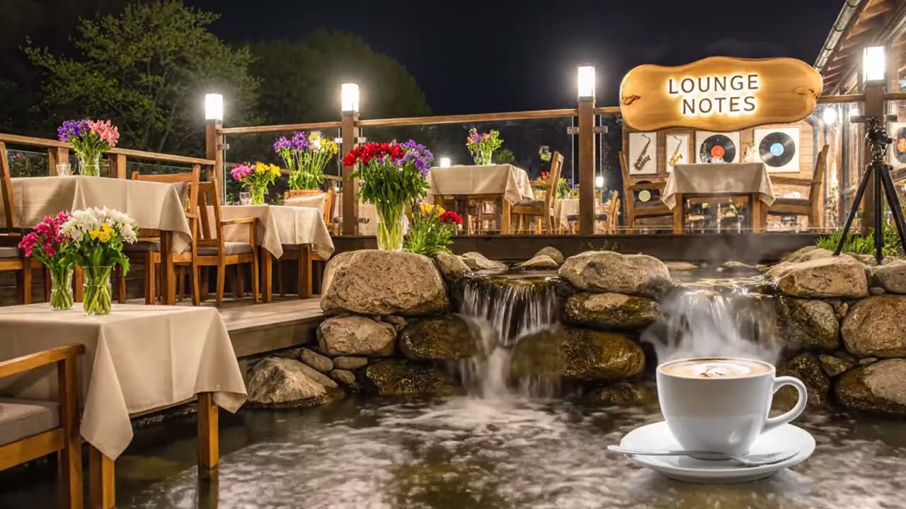 Ultimate Cozy Night 🌨️☕ 4K Jazz Café Ambience  Relax, Study & Sleep Deeply in Snow