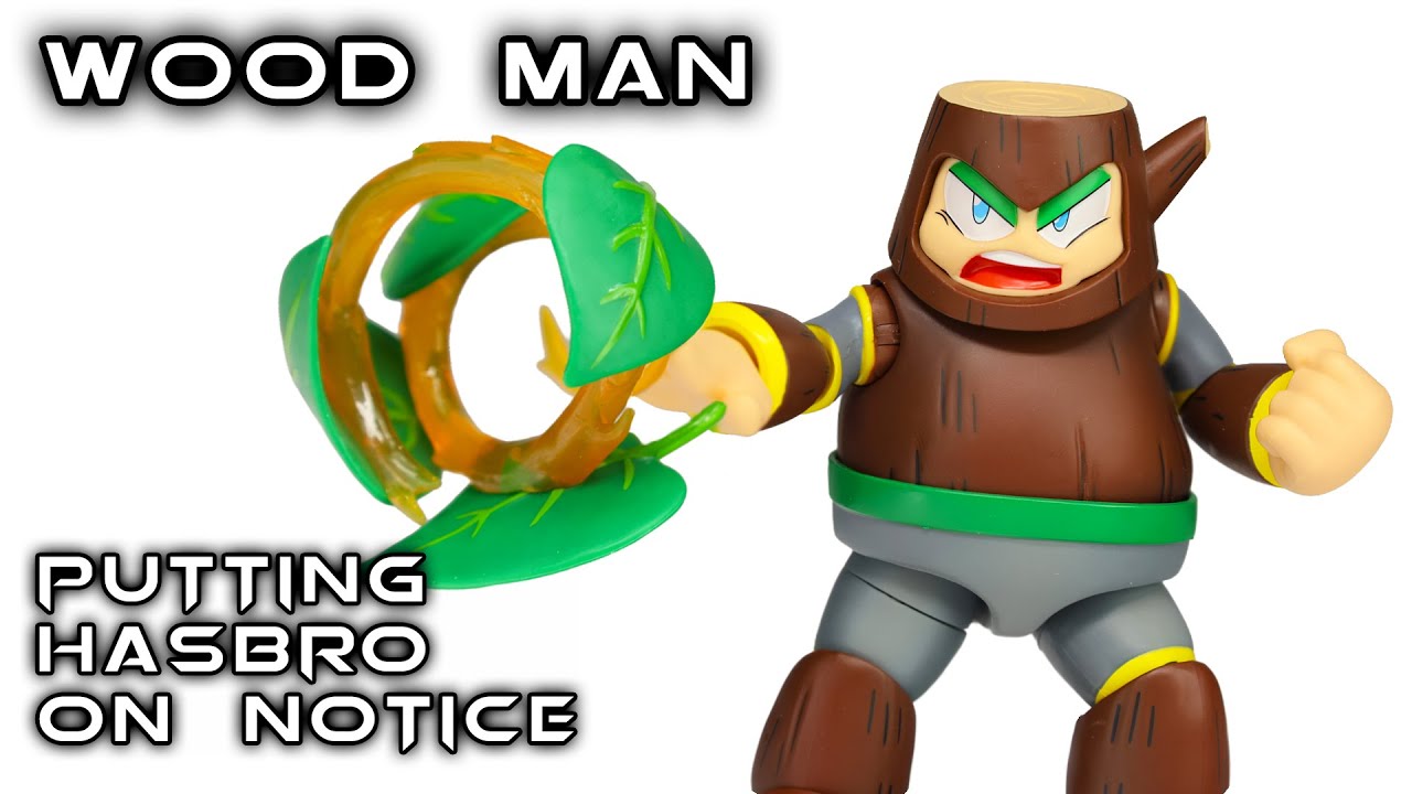 Jada Toys WOOD MAN Mega Man Deluxe Action Figure Review