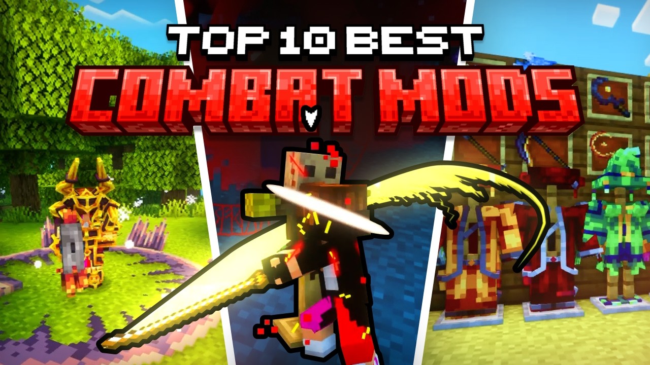 10 ЛУЧШИХ боевых модов для Minecraft ⚔️