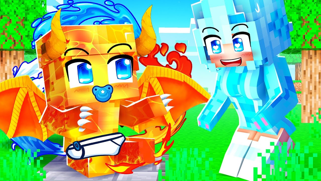 Adopting ELEMENTAL DRAGON GARA in Minecraft!