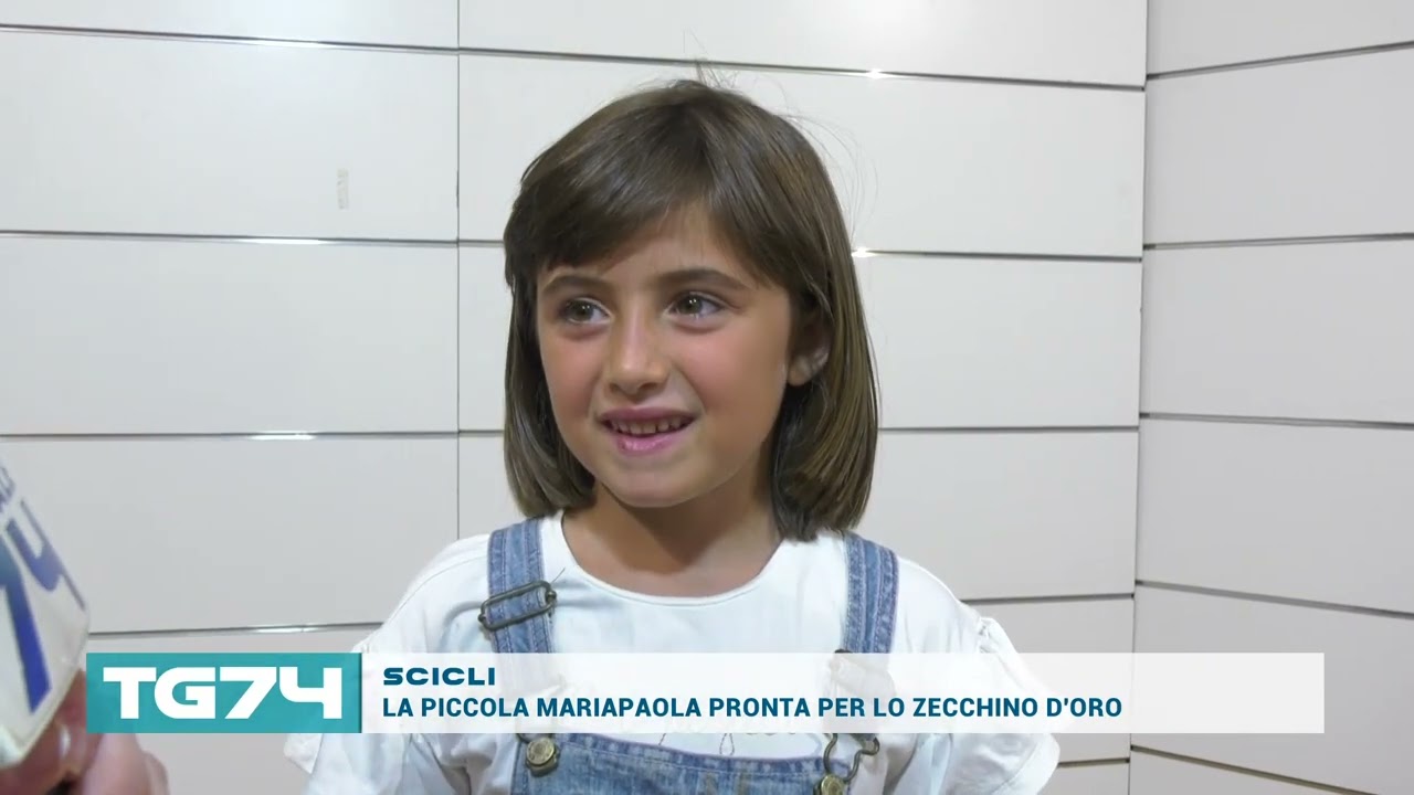 SCICLI, LA PICCOLA MARIAPAOLA PRONTA PER LO ZECCHINO D'ORO