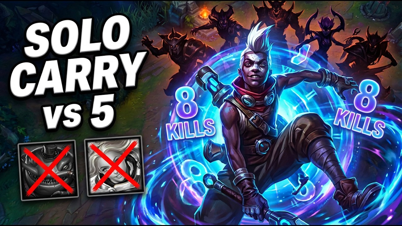 3 VS 5 CON EKKO EN JUNGLA   League of Legends