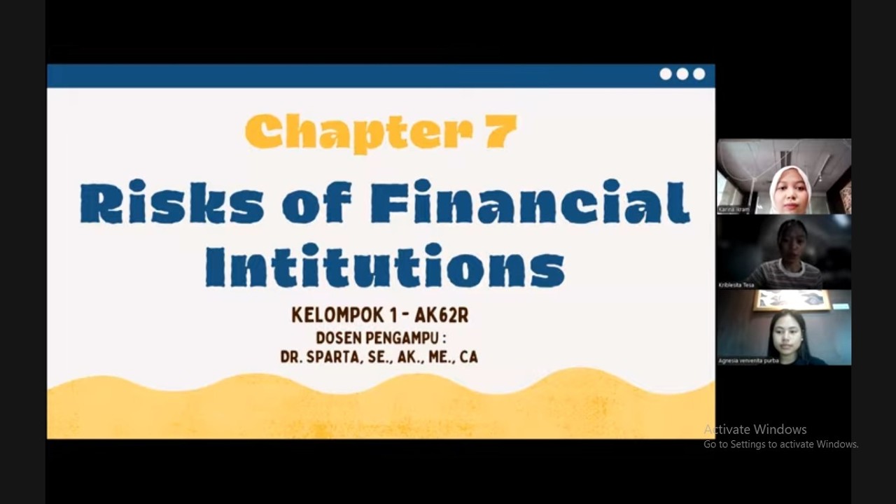 TUGAS KLP1 MANRISK BAB 2 RISK OF FINANCIAL INSTITUTIONS