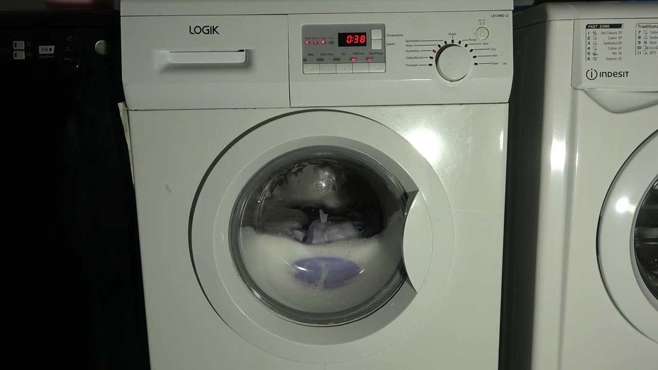 Synthetics 60'c Eco Time level 1 / Logik L612WD12 washer dryer