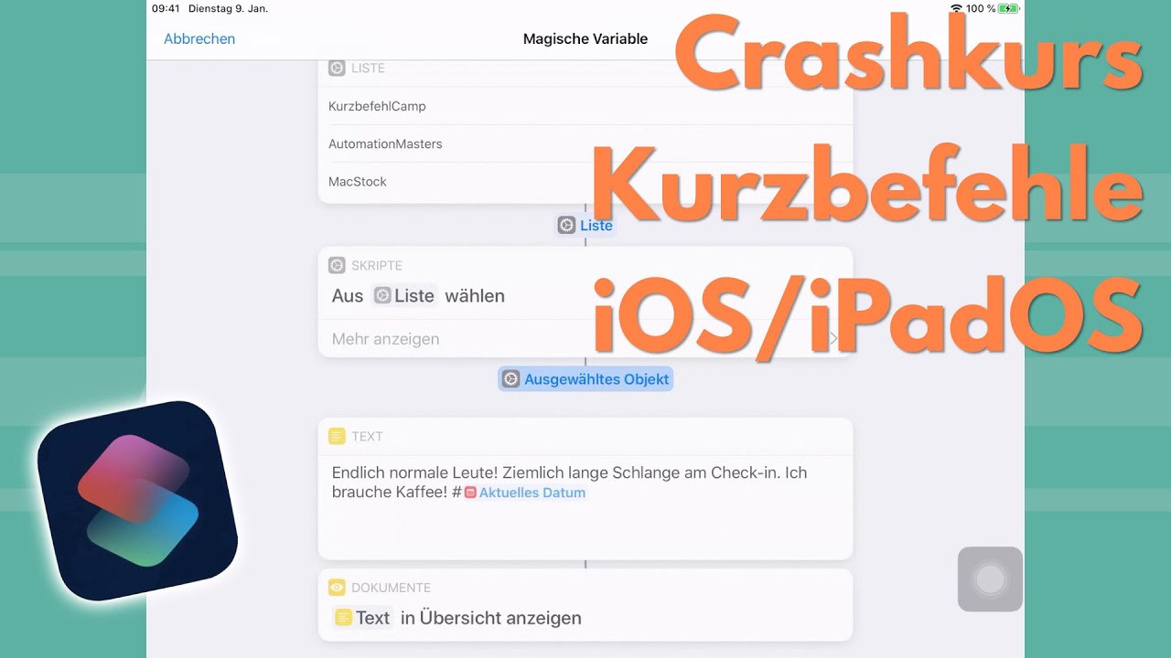 iOS-Kurzbefehle: Erste Schritte