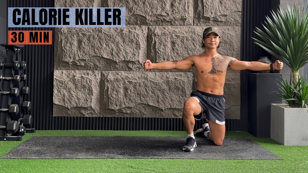 30 Min CALORIE KILLER Workout | Home Full Body HIIT | No Repeat, No Equipment