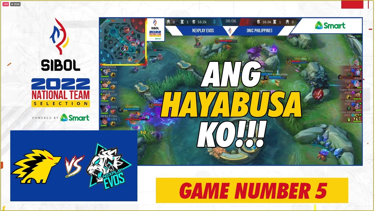 HAYABUSA KO NA TO! ONIC PH vs NEXPLAY EVOS GAME 5 | SIBOL DAY 3