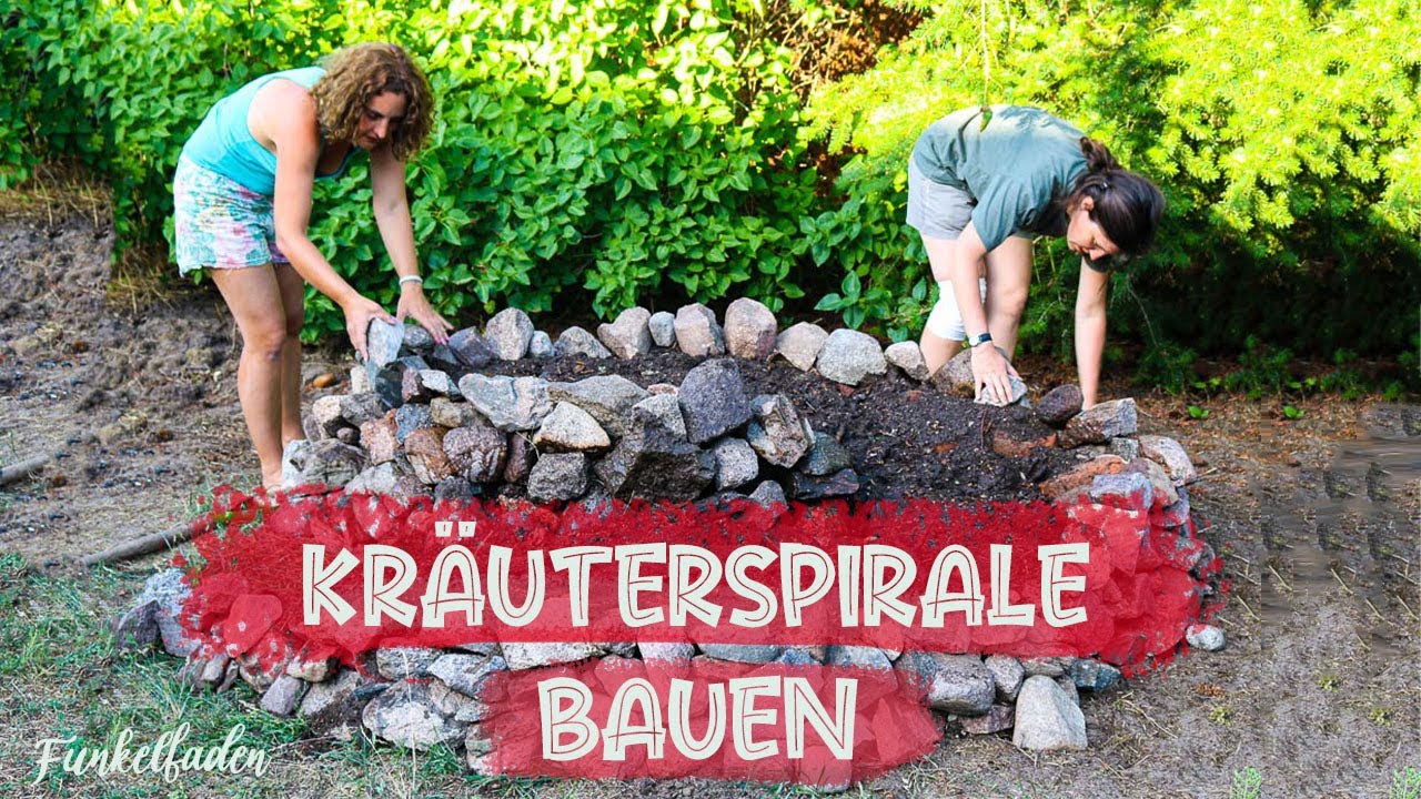 👩‍🌾 Kräuterspirale bauen 👩‍🌾  Garten DIY 🌱 Ganz einfach ohne Zement und Vorkenntnisse 🌱