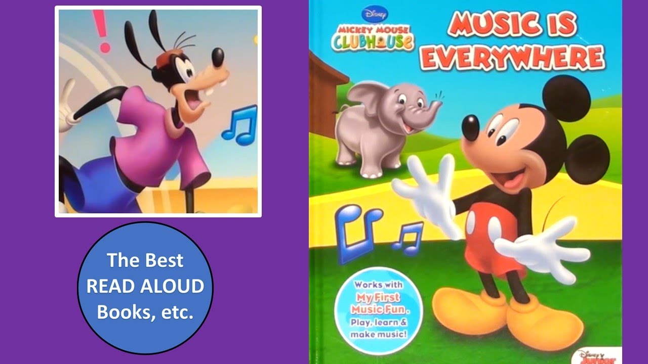 Disney MUSIC IS EVERYWHERE Read Aloud, Mickey Mouse Clubhouse Disney Junior Learn to Read