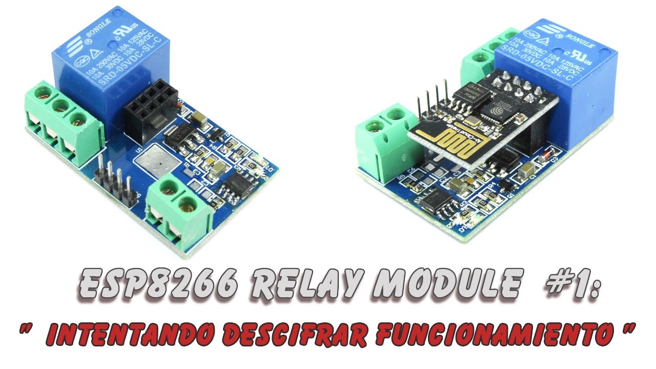 Modulo rele con ESP8266.