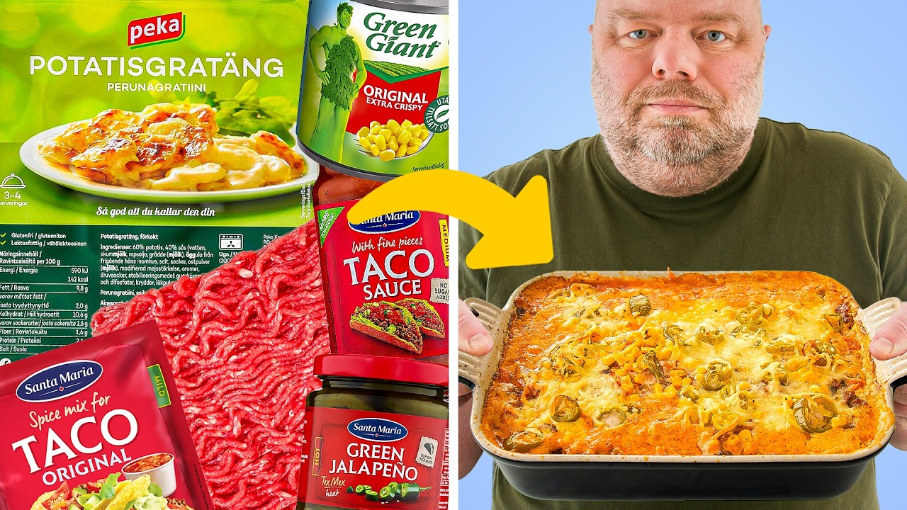 Tillagar tacogratäng av Peka potatisgratäng!