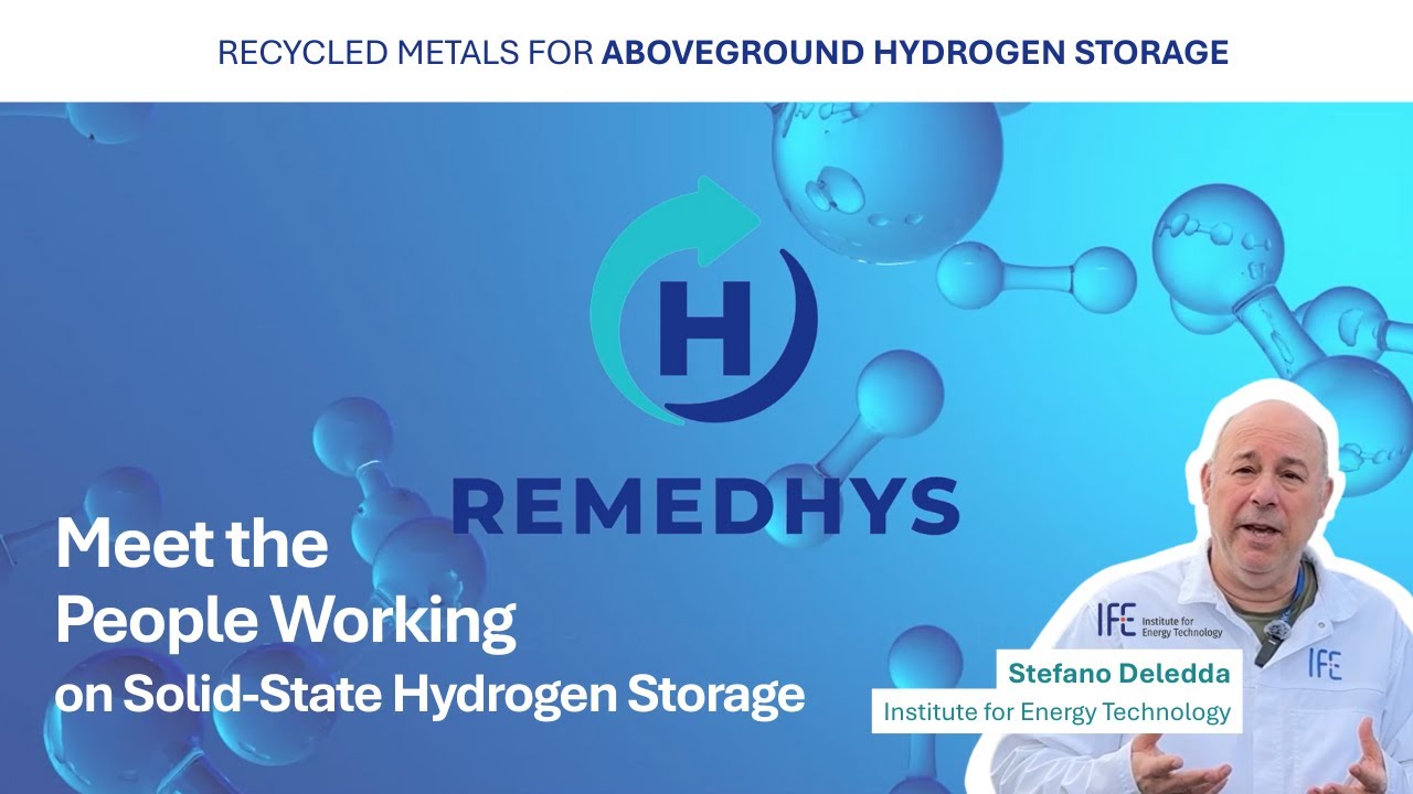 SOLID-STATE HYDROGEN STORAGE | Meet the people working on REMEDHYS
