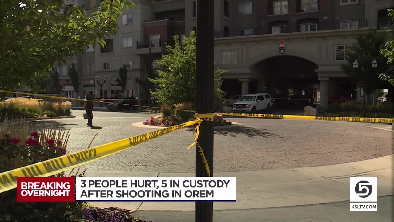Overnight shooting injuries 3 victims, 5 suspects in custody, Orem police say