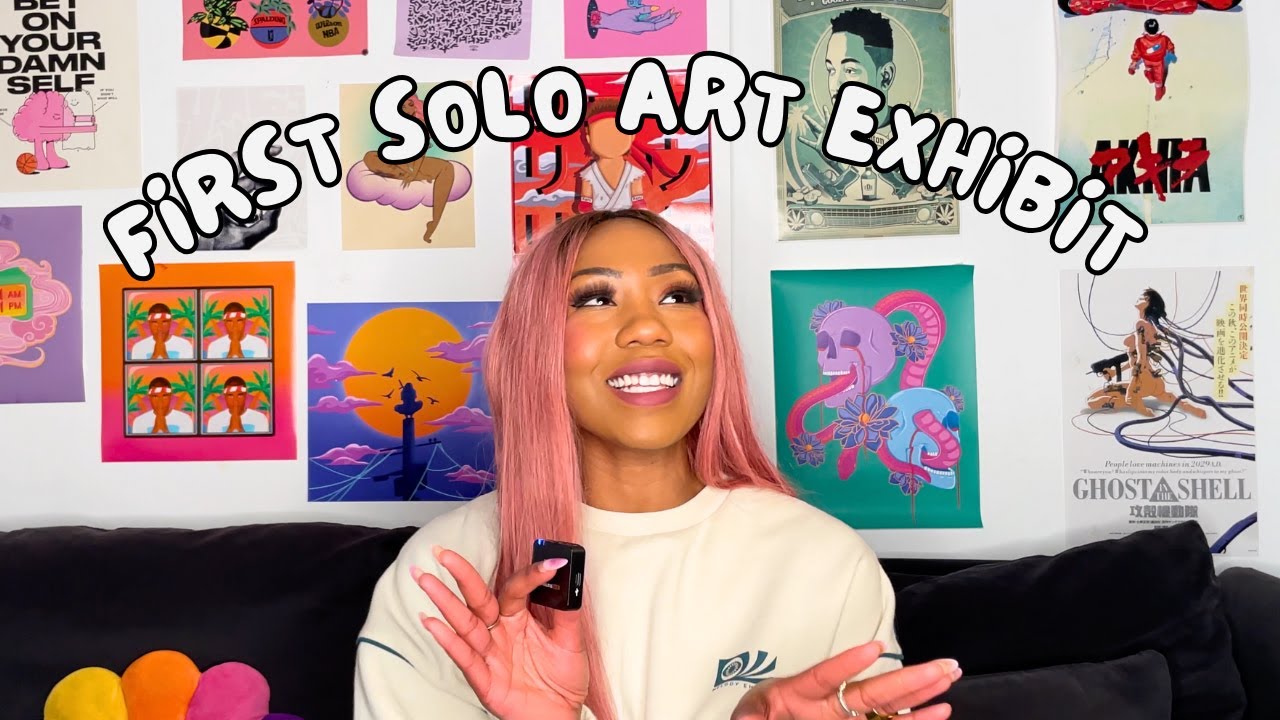 how I planned my FIRST SOLO ART EXHIBIT with no experience🎨