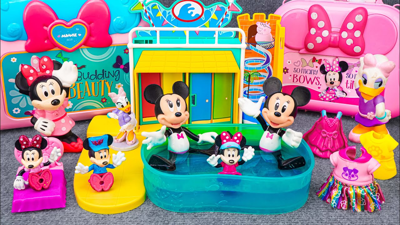 Satisfying with Unboxing Disney Minnie Mouse Swimming Pool Playset | Review Toys ASMR
