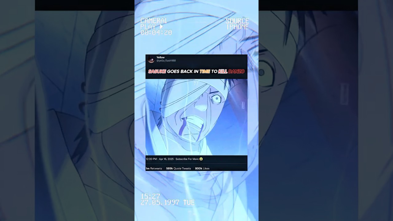 ⏳SASUKE GOES BACK IN TIME TO KILL DANZO FOR SHISUI&rsquo;S EYE 👁️