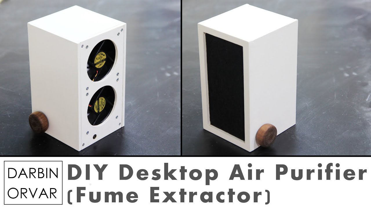 Desktop Air Purifier w/ Computer Fans (Fume Extractor for Soldering)