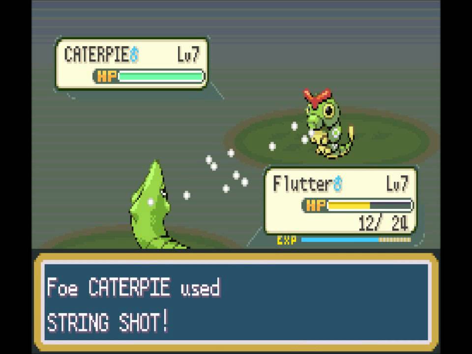 Pokemon Fire Red Walkthrough Part 2 (2/2) - Flutter evolves and Gym battle with Brock!
