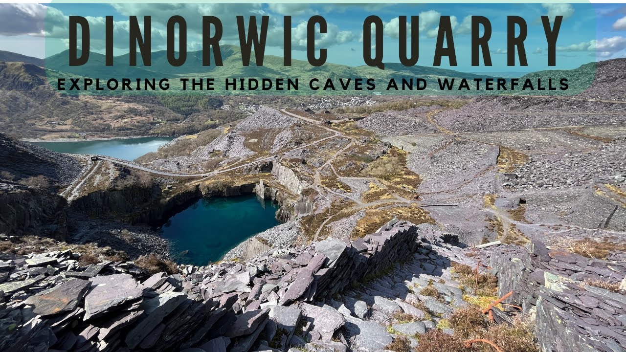 Exploring the HIDDEN CAVES & WATERFALLS at Dinorwic quarry
