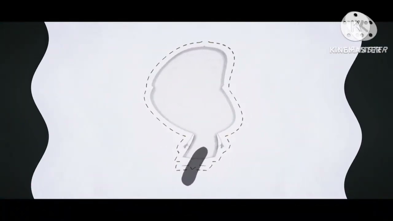 Im made not scary on kinemaster and wacky mirror