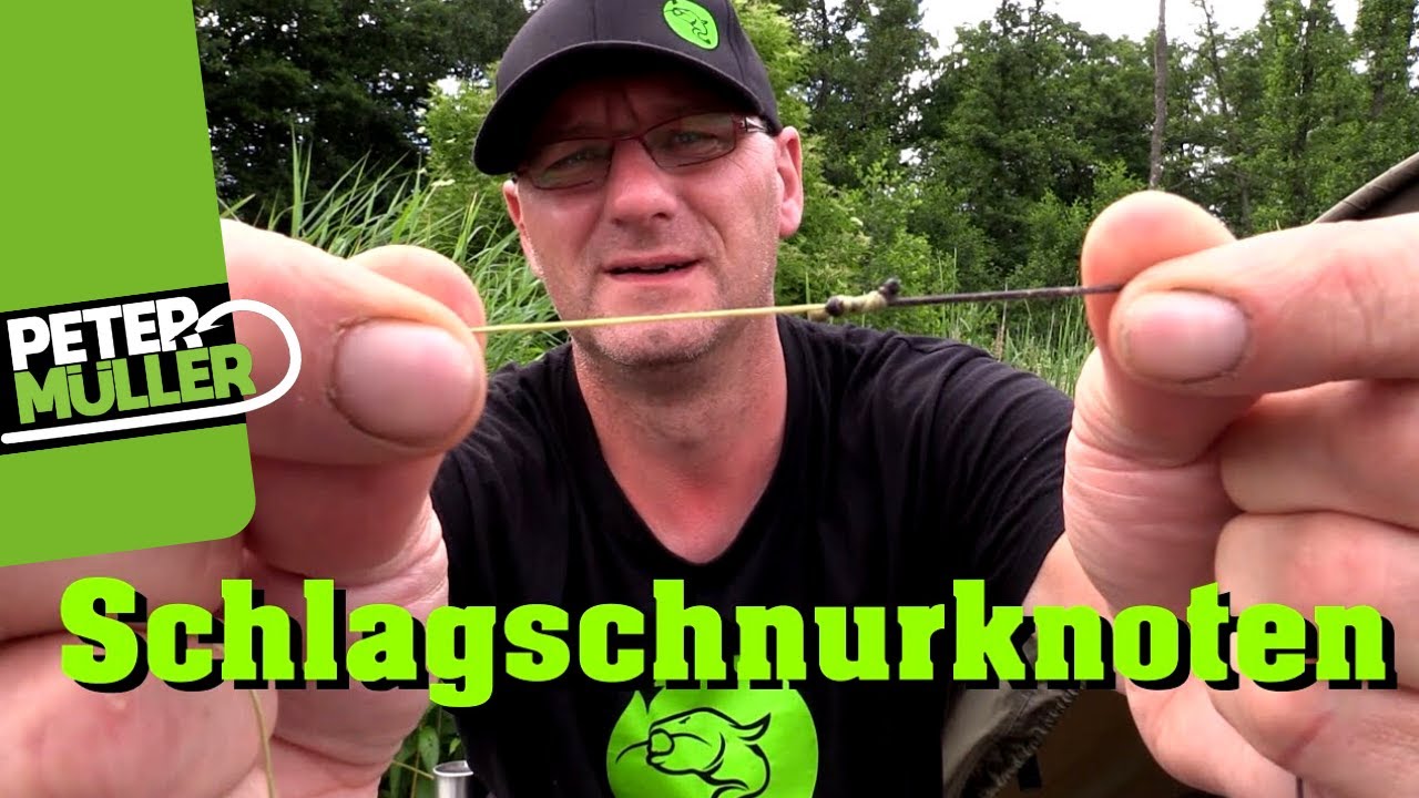 Wallerangeln - Schlagschnur befestigen