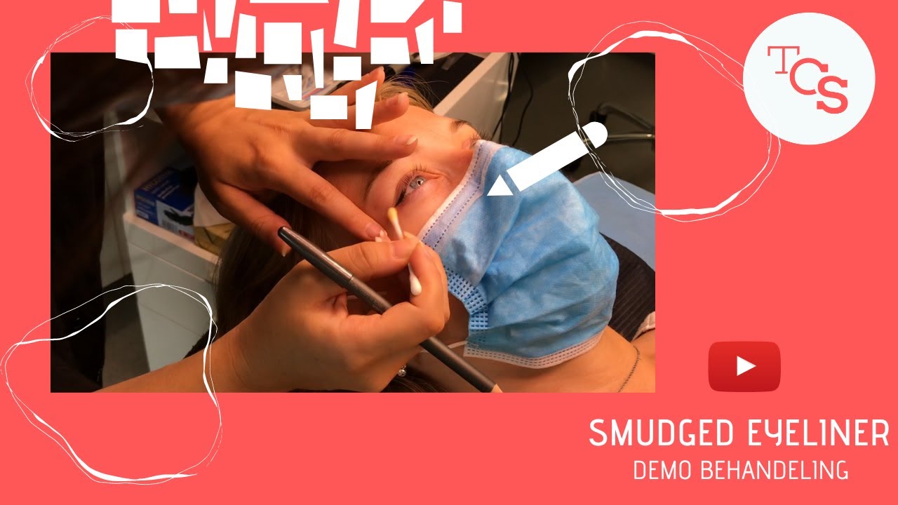 Smudged eyeliner - demo on live model