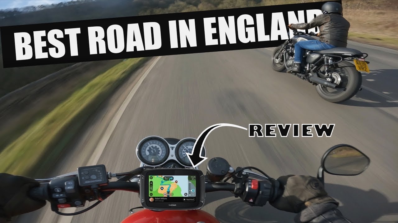 BEST Road in England & Reviewing TomTom550 - Motovlog