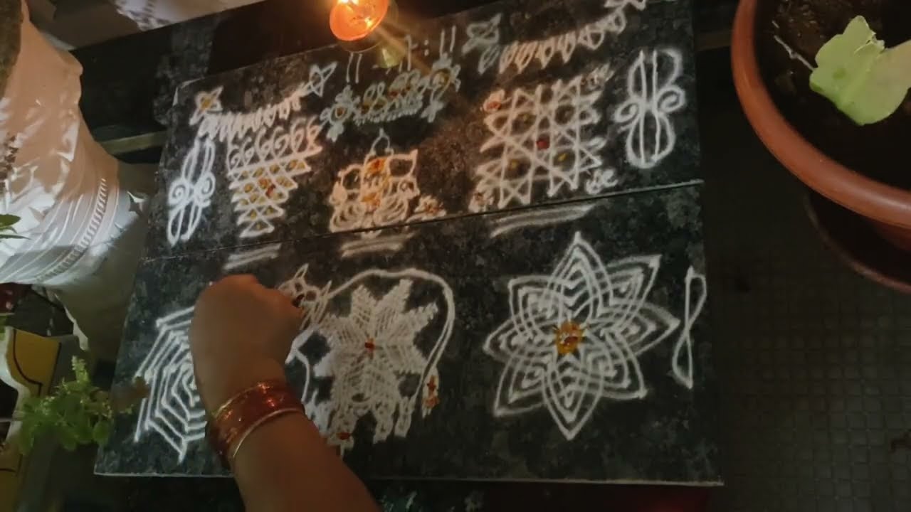 ಇವತ್ತಿನ ರಂಗೋಲಿ ಬೆಳಿಗ್ಗೆ ಹಾಕಿದ್ದು ರಂಗೋಲಿ ಇದು...ಗೋವಿನ ಹಟ್ಟಿ ಒಳಗಡೆ ಅಕ್ಷಯಪಾತ್ರ ರಂಗೋಲಿ ಅಲಂಕರಿಸೇನಿ🙏.. 