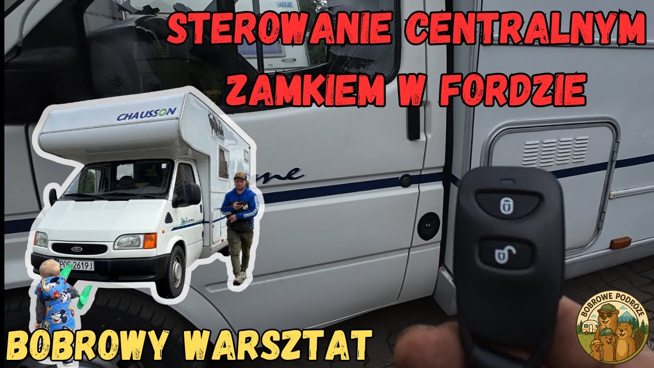 Montaż sterownika centralnego zamku w kamperze - Ford Transit