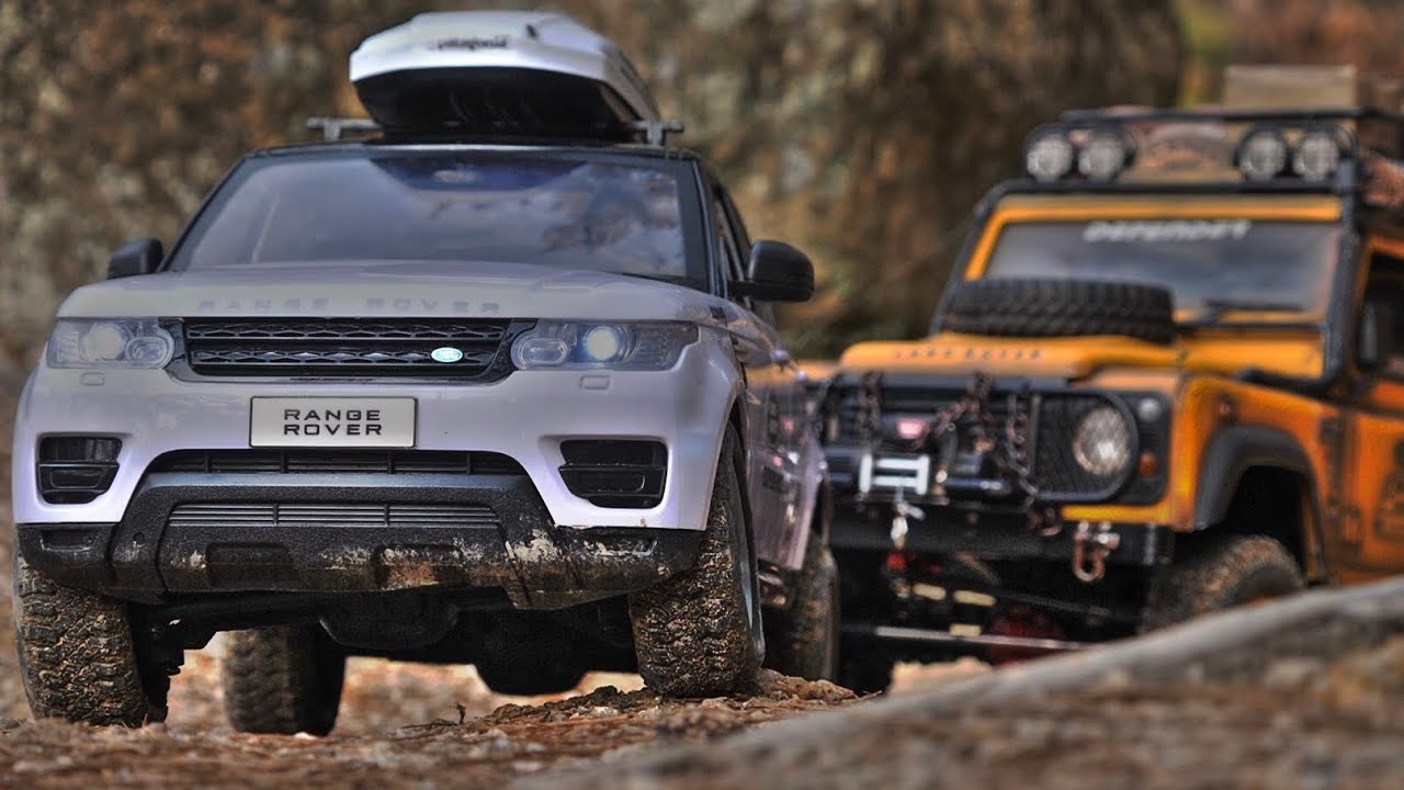 1/10 Scale RC Car Land Rover Camel Trophy D90 & Range Rover Sport Group Trail