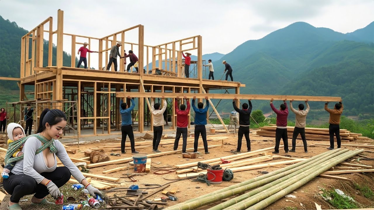 TIMELAPSE: Abandoned By Her Alcoholic Husband, A Mother And Daughter Receive Help To Build A House