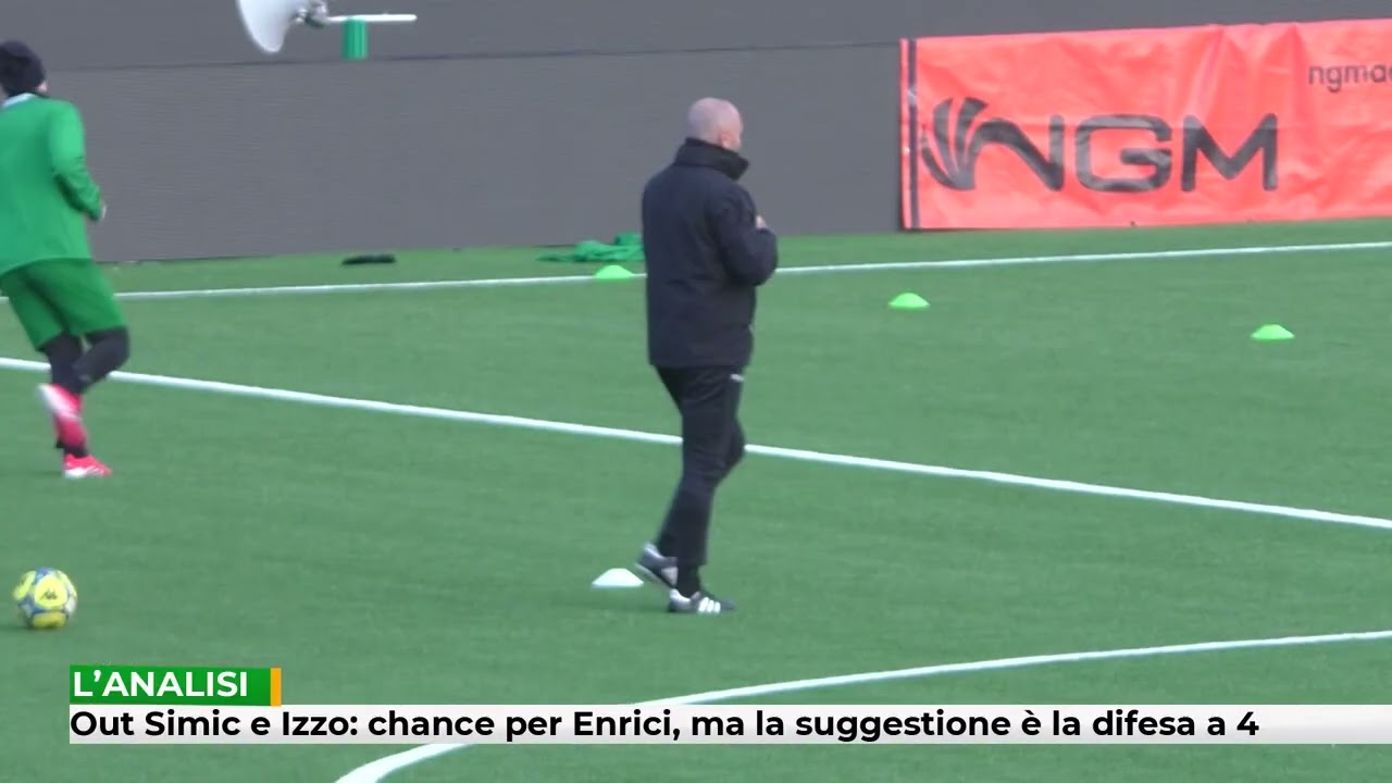 Out Simic e Izzo: chance per Enrici ma la suggestione è la difesa a 4