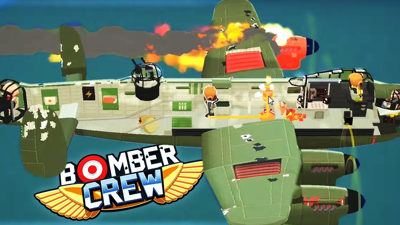 AIRPLANE ENGINE ON FIRE!! - Bomber Crew Gameplay!