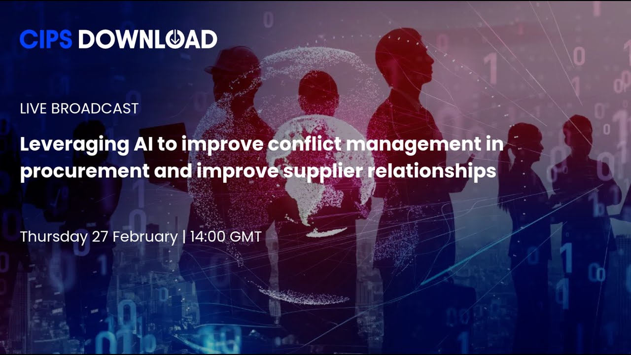 AI in procurement & supplier management - conflict, disputes & strengthening supplier relationships.