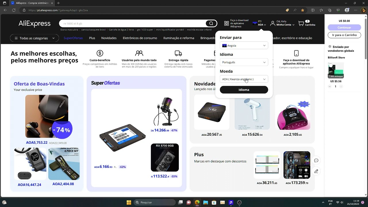 ALIEXPRESS, COMO PEENCHER O ENDEREÇO DE ENTREGA CERTO EM ANGOLA EM 2023!(TUTORIAL COMPLETO).
