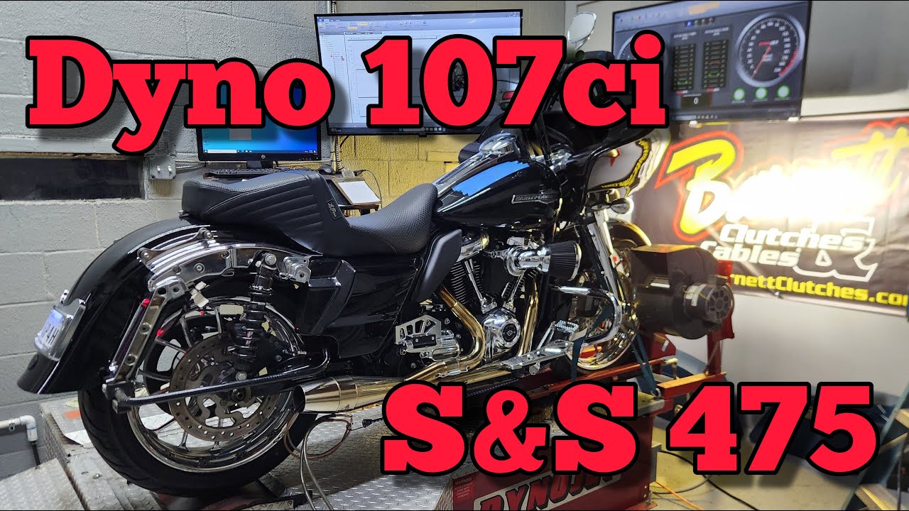 Dennis' 107ci M8 S&S 475 Dyno Tuning Sawicki Exhaust Ward Performance 64mm