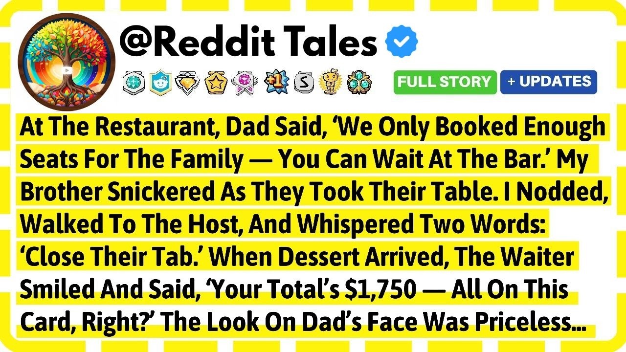 At The Restaurant, Dad Said, 
