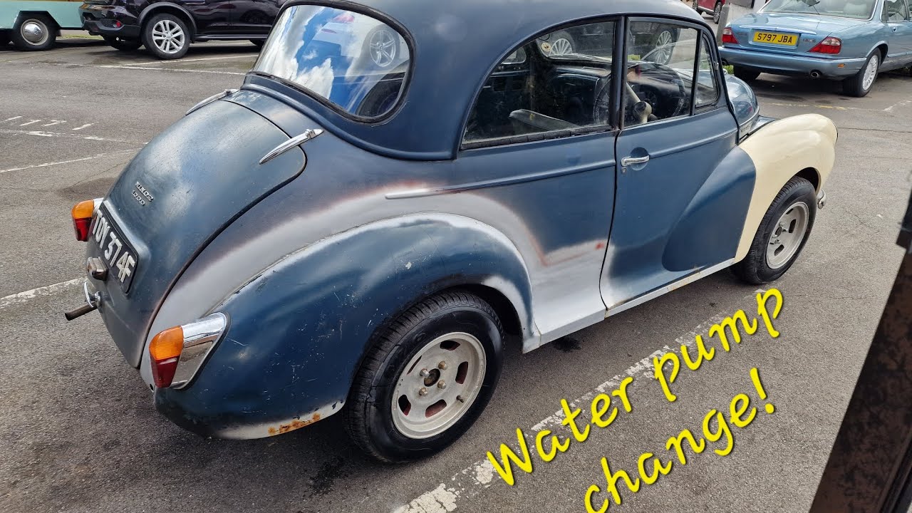 Changing the water pump on the Morris Minor 