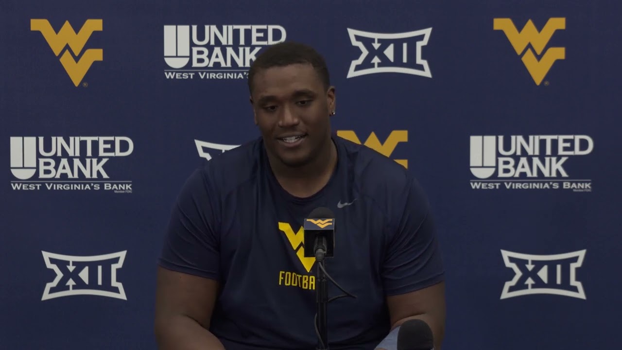 BlueGoldNews.com: WVU Football Ja'Quay Hubbard 3/28/23