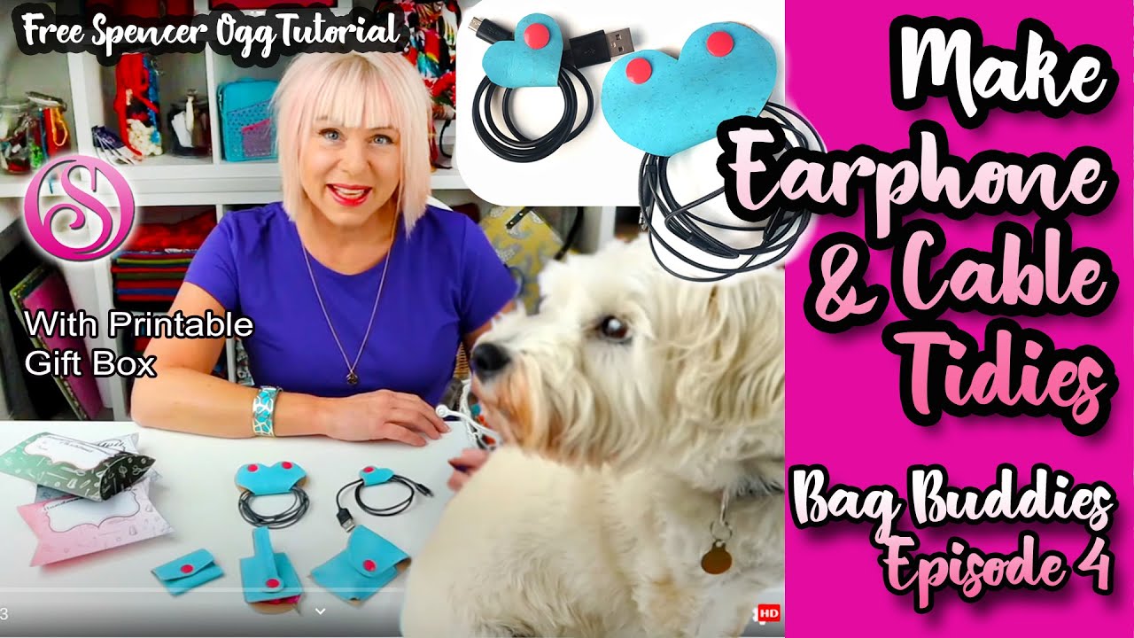 How to make earphone and cable tidies - BAG BUDDIES No 4