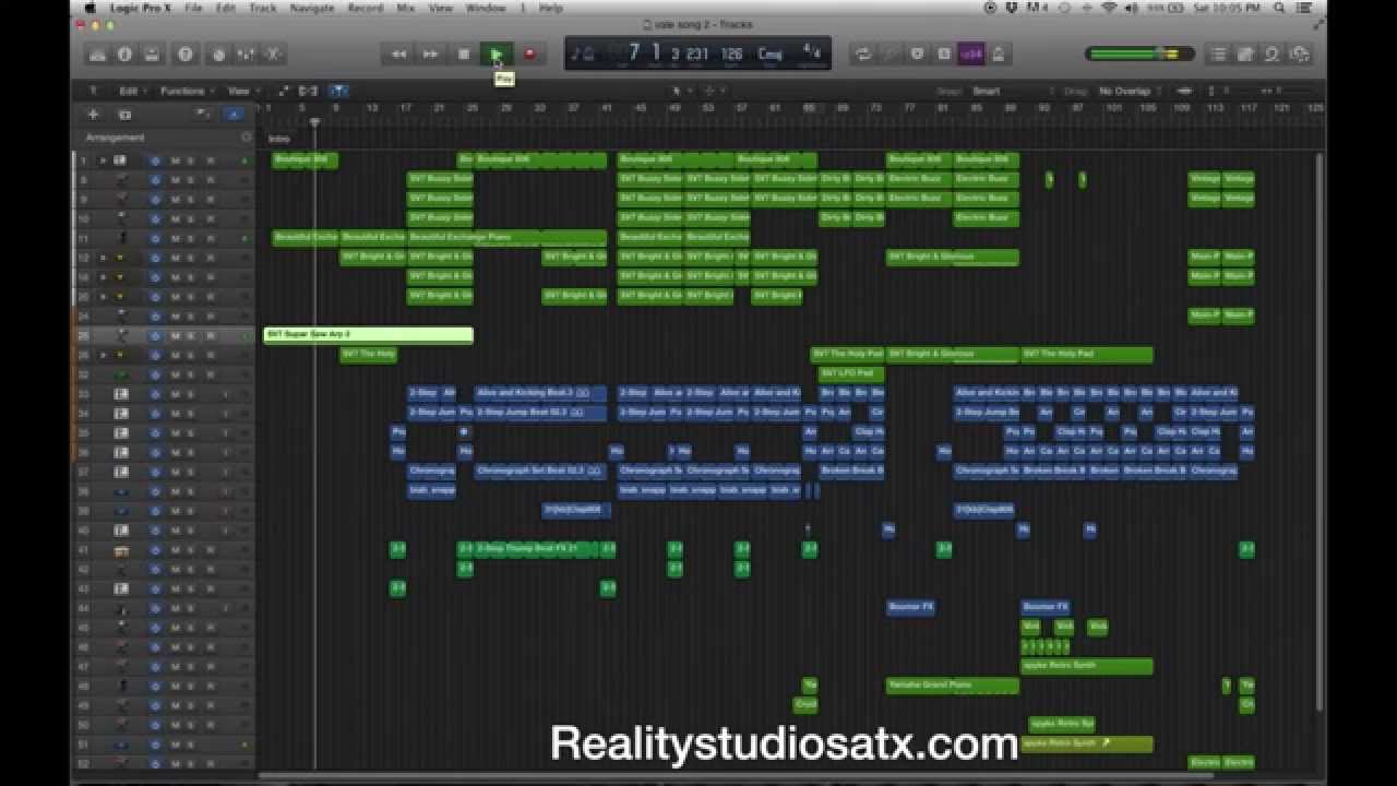studio recording logic pro x Realitystudiosatx