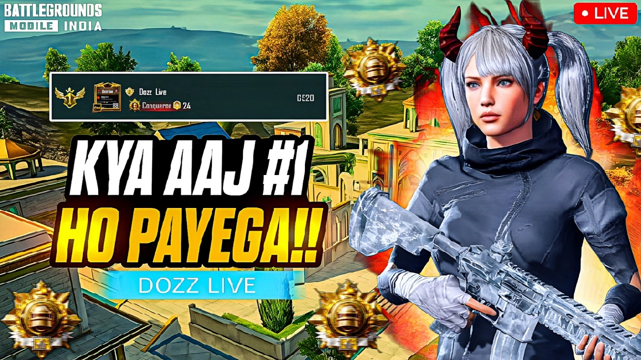 🔥India's No.1 Solo Conqueror Live Rank Push | BGMI 4.2 Update Live Rank-Push Tips & Strategy ✅