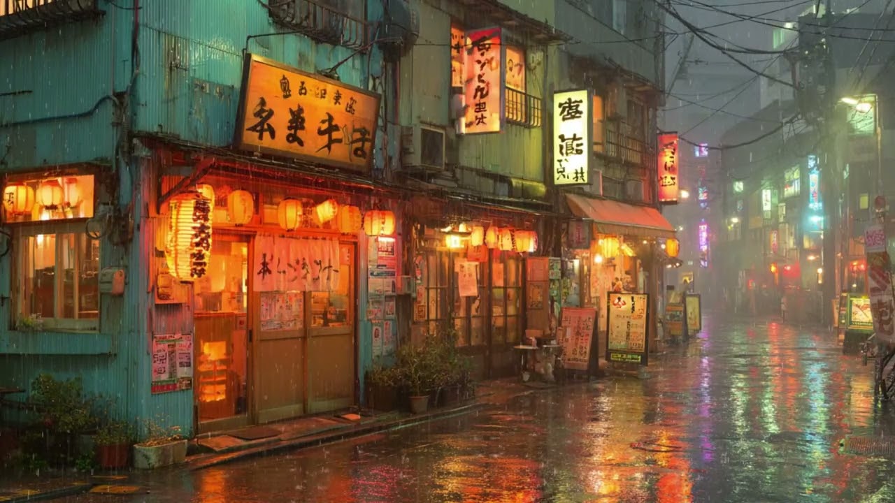 Evening Rain Letters ⛈️ | Twilight Hours / Lofi / Music ⛈️ Soft Downpour | Calm Night Flow